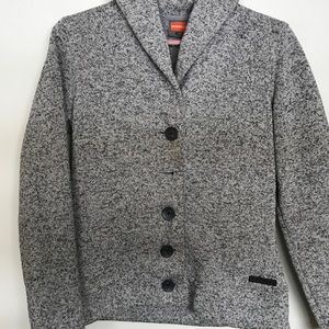 Merrell speckled grey button up